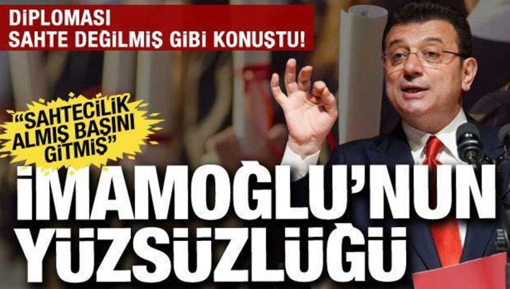 Sahte diploma skandalında İmamoğlu detayı: Sahtekarlık hep vardı böyle utanmazlık yoktu…