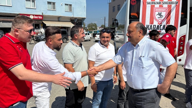 Salıpazarı Belediye Başkanı Karaca, Samsunspor taraftar grubunu Trabzon’a yolculadı