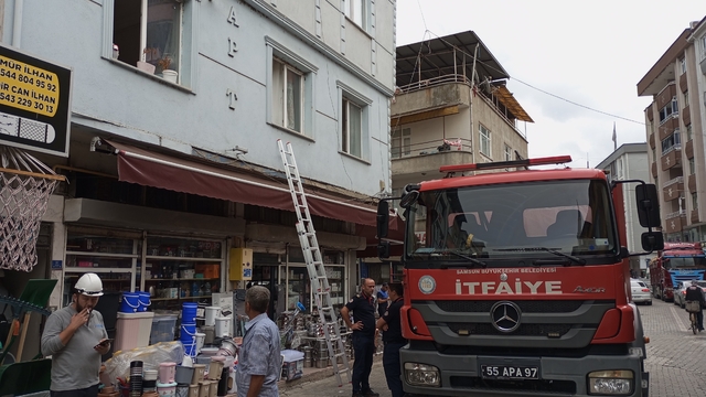 Çarşamba’da bir evde çıkan yangın söndürüldü