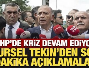 CHP’de kriz devam ediyor: Gürsel Tekin’den son dakika açıklamalar