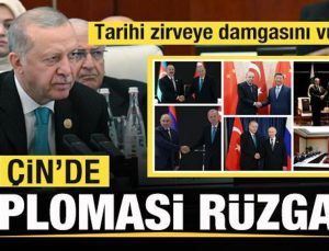 Çin’de diplomasi rüzgarı! Başkan Erdoğan’dan peş peşe görüşmeler