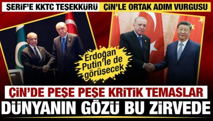 Cumhurbaşkan Erdoğan’dan Çin’de liderlerle peş peşe görüşmeler