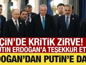 Cumhurbaşkanı Erdoğan Çin’de Putin ile görüştü