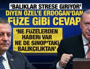 Cumhurbaşkanı Erdoğan’dan Özgür Özel’e füze testi cevabı!