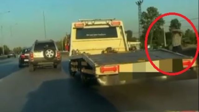 Düğün konvoyunda makas atan çekicinin sürücüsüne 19 bin 527 lira ceza