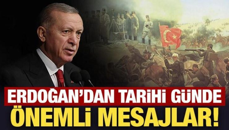 Erdoğan: Sakarya Zaferi’ni iftiharla idrak ediyoruz