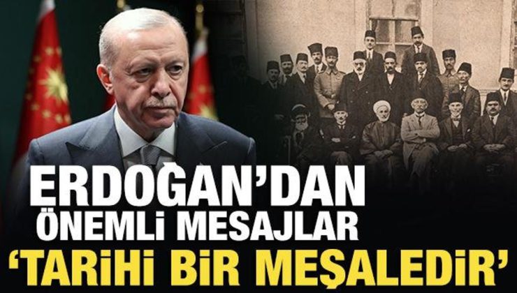 Erdoğan’dan son dakika Sivas Kongresi mesajı!