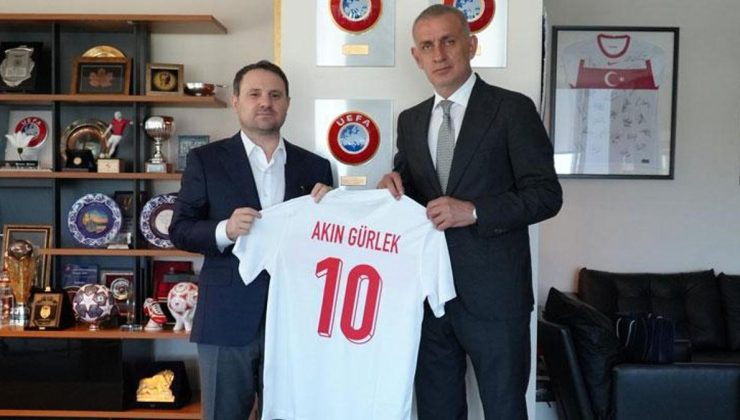 İstanbul Cumhuriyet Başsavcısı Akın Gürlek, TFF Başkanı Hacıosmanoğlu’nu ziyaret etti