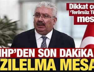 MHP’den son dakika Kızılelma mesajı: Dikkat çeken Terörsüz Türkiye açıklaması