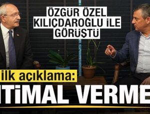 Özgür Özel, Kemal Kılıçdaroğlu ile görüştü! İlk açıklama: İhtimal vermem…