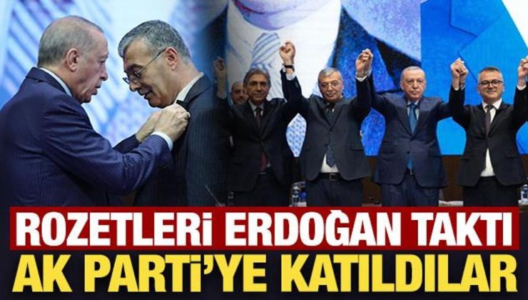 Rozetleri Erdoğan taktı: Seydişehir ve Emirgazi Belediye Başkanları AK Parti’ye katıldı