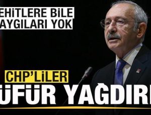 Şehitlere bile saygıları yok! CHP’liler küfür yağdırdı