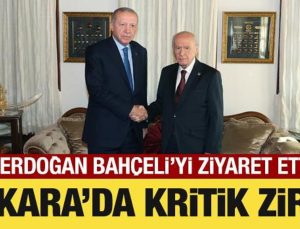 SON DAKİKA: Cumhurbaşkanı Erdoğan, MHP Genel Başkanı Bahçeli’yi konutunda ziyaret etti