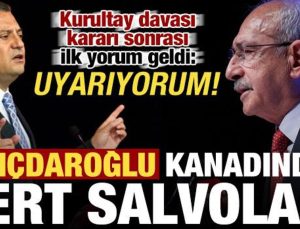 Son dakika haberi: Karar sonrası Kılıçdaroğlu kanadından sert salvolar: Uyarıyorum…